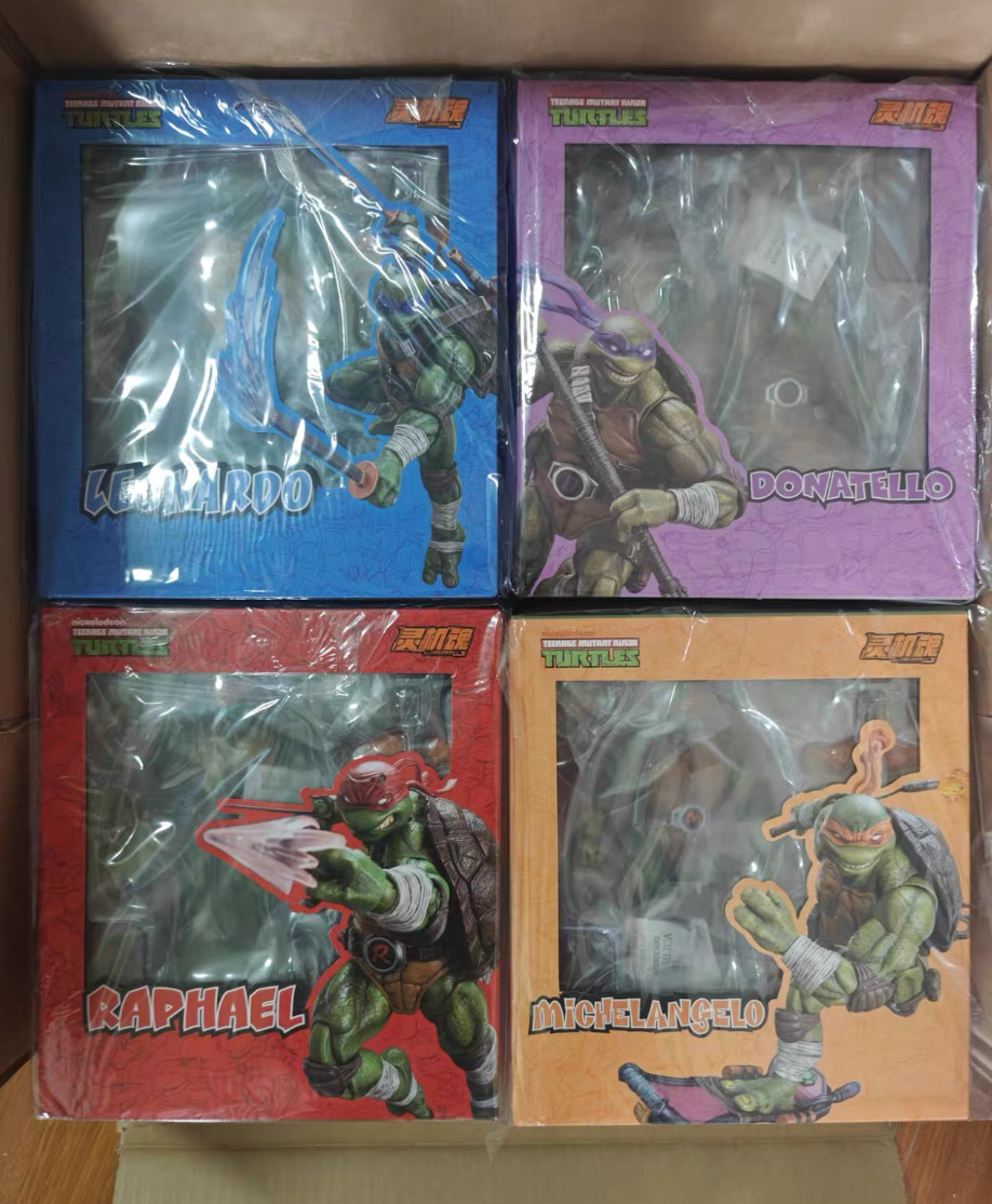 LING JIHUN 1/12 Teenage Mutant Ninja Turtles TMNT Leo Raph Don Mikey Figure