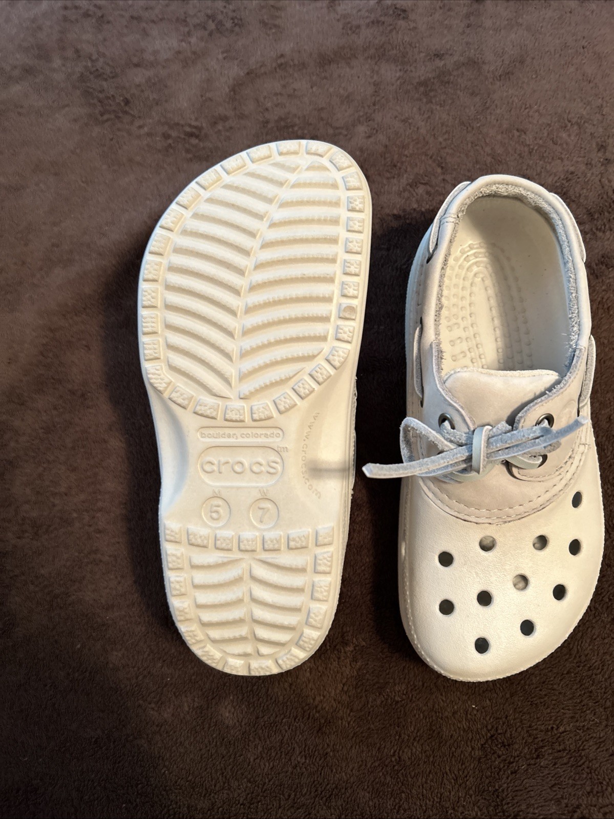 Crocs Pit Crew Islander Deck Boat Shoes , Gray Mens 5… - Gem