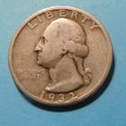 Little dirty .1932-D Denver Mint Silver Washington Quarter, silver
