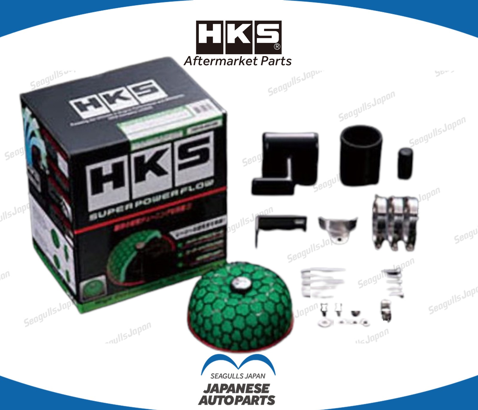 HKS OEM 70019-AN105 Super Mega Flow Reloaded Kit SPF ECR33/WGNC34 RB25DET 1Pack