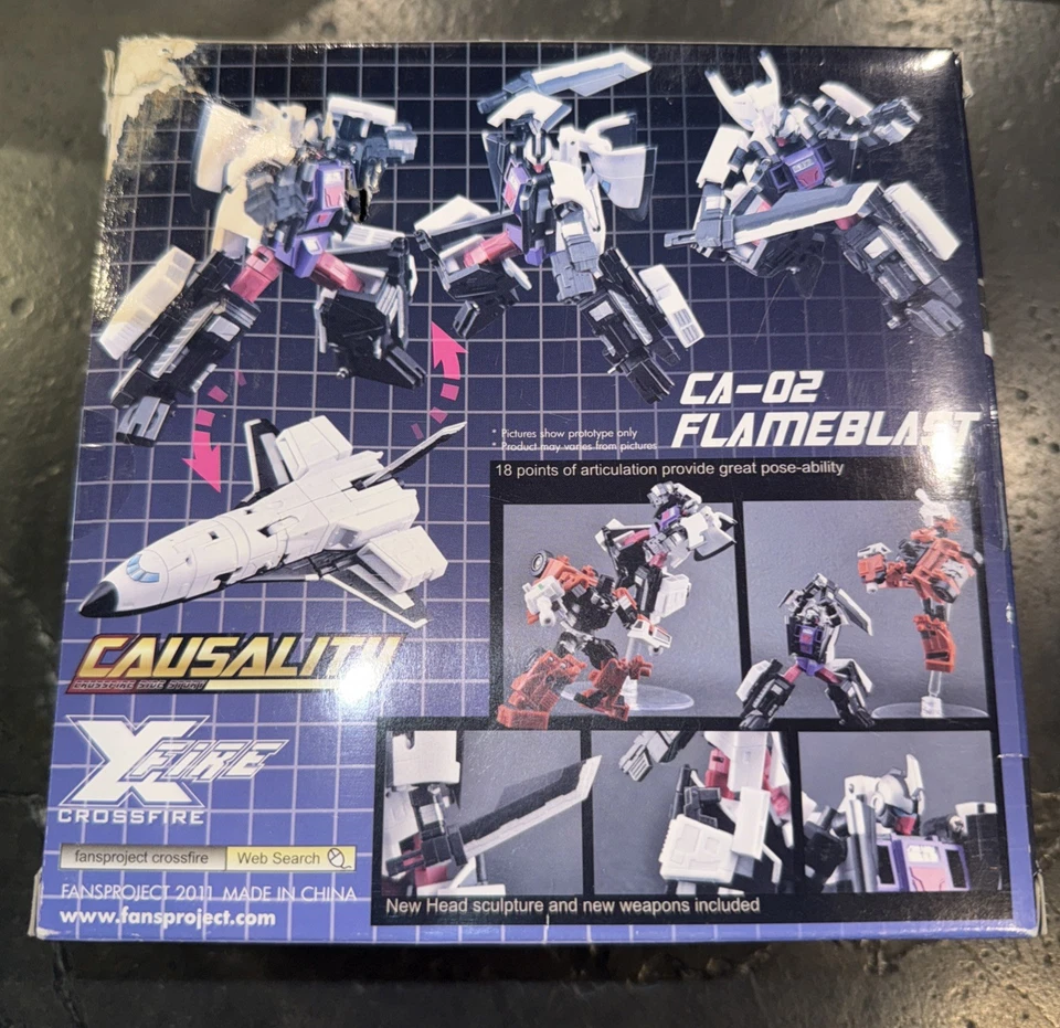 Fansproject Transformer Causality Crossfire CA-02 FLAMEBLAST Blast Off Bruticus - Image 2 of 2