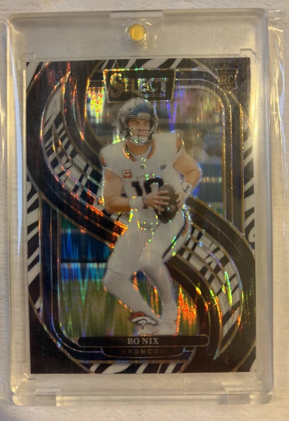 2024 Panini Select - Premier Level Bo Nix #117 Zebra Prizm (RC) SSP! 📈🔥