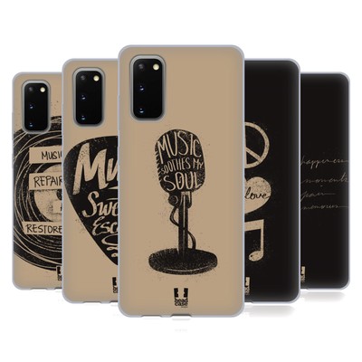 HEAD CASE DESIGNS POWER OF MUSIC SOFT GEL CASE FOR SAMSUNG PHONES 1