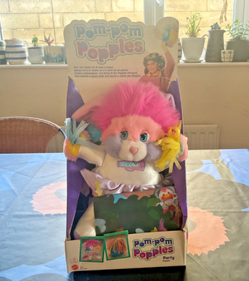 Mattel Pompom Popples Vintage Party People 80er Neu in OVP neu ungeöffnet Spielzeug RAR Pom Pom