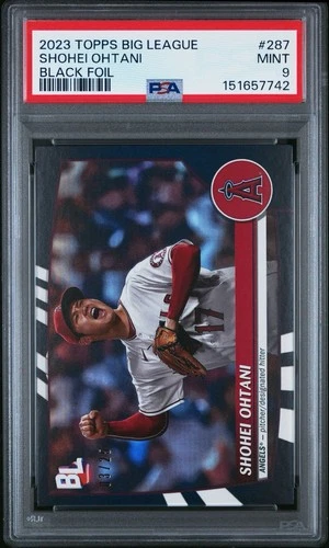 2023 Topps Big League Shohei Ohtani #287 Black Foil /25
