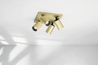 Deckenstrahler Flur Messing Schwenkbar Aluminium H:12,5 Cm GU10 Spotlampe KüChe