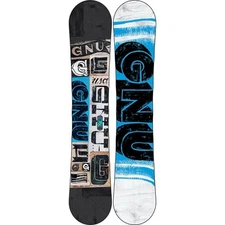 GNU Carbon Credit Series Snowboard Mervin Mfg 159cm Wide Woodcore Hybrid Rocker