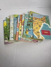 Around the world program Lot of 12 booklets American Geographical Society