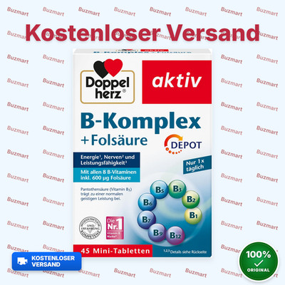 DOPPELHERZ B-Komplex+Folsäure Tabletten 45