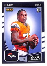 RJ Harvey 2025 Panini Instant NFL Studio Rookies #28 - Qty