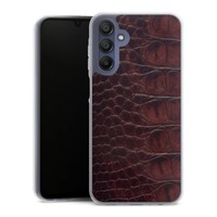 HandyhüLle FüR Samsung Galaxy A15 5G Animalprint Krokodil Leder