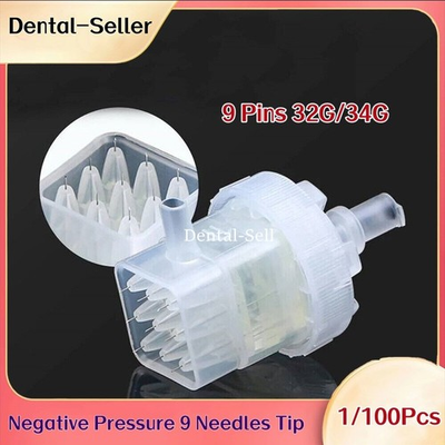#ad 1PC Negative Pressure Needles Tip Replace 9 Pins Screw Multi Needle TipS 32G 34G $359.99