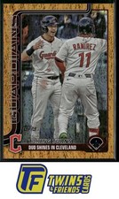 2025 Topps Update #US26 Jose Ramirez / Steven Kwan VC Gold /50