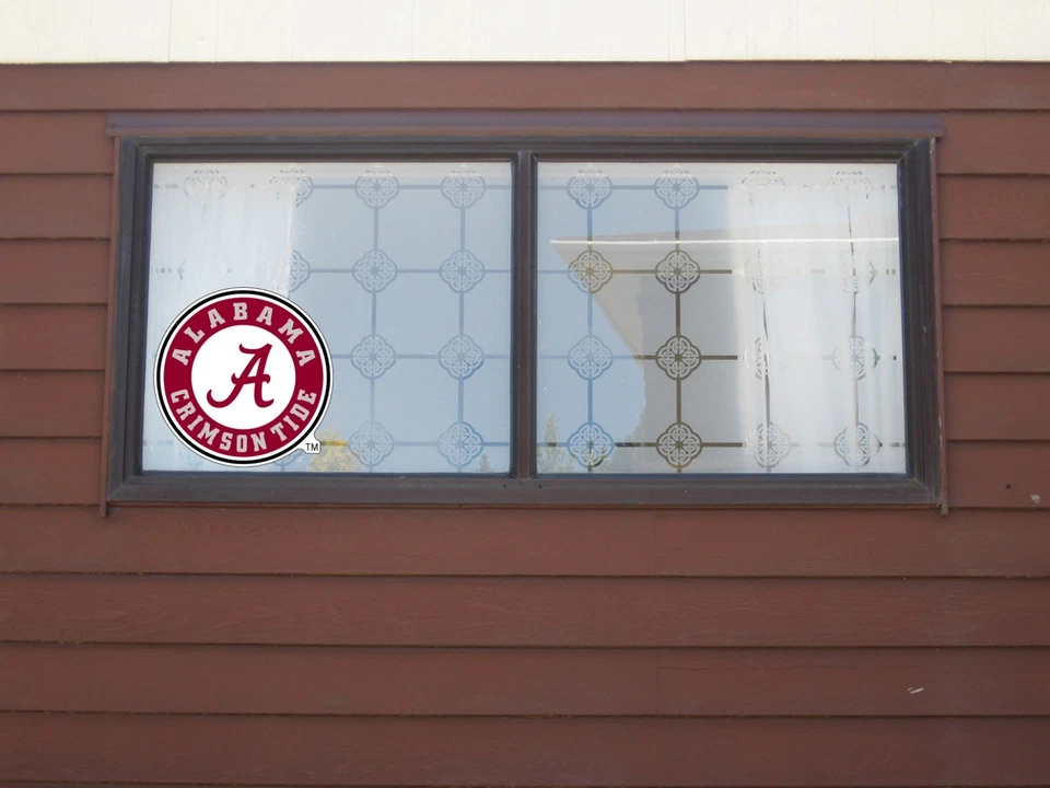 Логотип Alabama Crimson Tide — штампованная ламинированная виниловая наклейка — окно автомобиля - Изображение 3 из 4