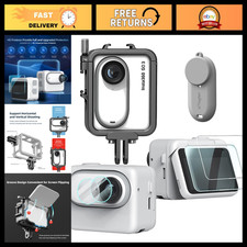 Aluminum Frame Cage Screen Protector for Insta360 GO 3 - Anti-Scratch Metal Case