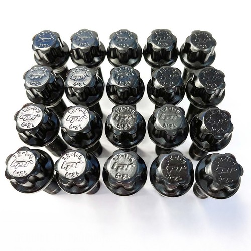 TPi Alloy Wheel Bolts Black (20) 12x1.5 Nuts for Nissan Qashqai J11 2014-2021 - Picture 4 of 7