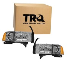 2 Piece Headlight Assembly Set Driver  Passenger Side Compatible HLA88563