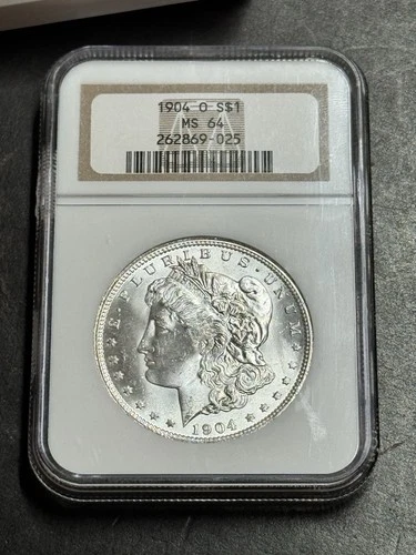 1904 O Morgan Silver Dollar Stunning Gem BU Graded NGC MS64 $1 Coin (Slab1601)