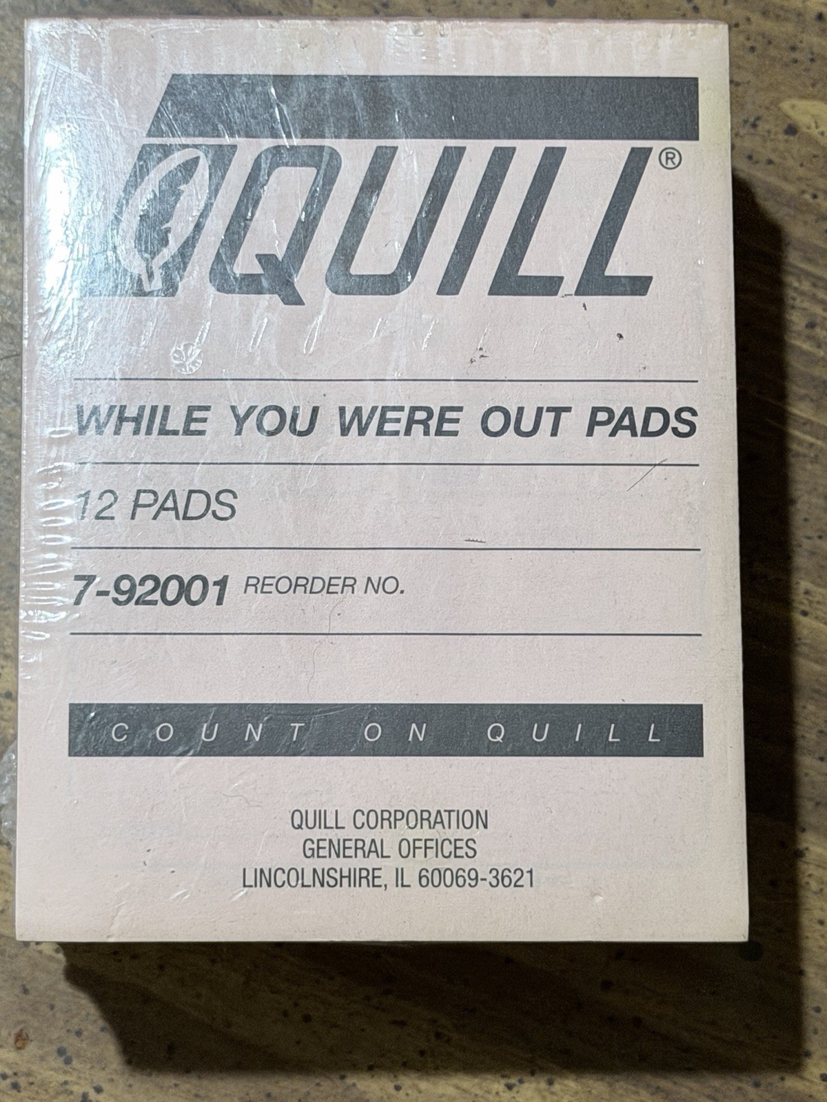 Vintage "While You Were Out Screwing Around" Phone Message Pad 50 Sheets 12 Pads