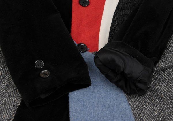 Y's for men Geometric patchwork velor jacket with… - image 6