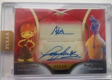 2025 Topps Pixar Gold Elemental Ember Lumen Wade Ripple Golden Duo Auto /5