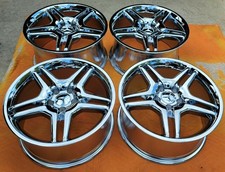 18 Newly Chromed Oem Factory Mercedes Amg Wheels Sl55 Sl500 Sl600 Cls55 E More