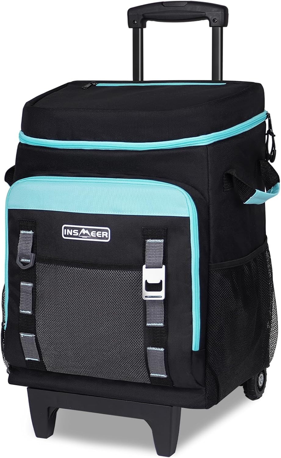 With Wheels And Handle, 80 Cans/50l Rolling Cooler, Portable