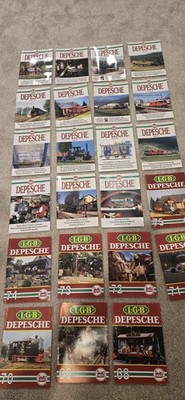 LGB DEPESCHE MAGAZINE ISSUE 68 THROUGH 90 -  23 GREAT ISSUES - ALL IN GERMAN
