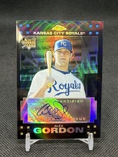 2007 Topps Chrome #345 Alex Gordon Autograph Refractor #/500