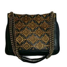 ISABELLA FIORE BORSA A TRACOLLA VINTAGE CAROLINE BORCHIATA RICAMATA PATTA SELLA $595