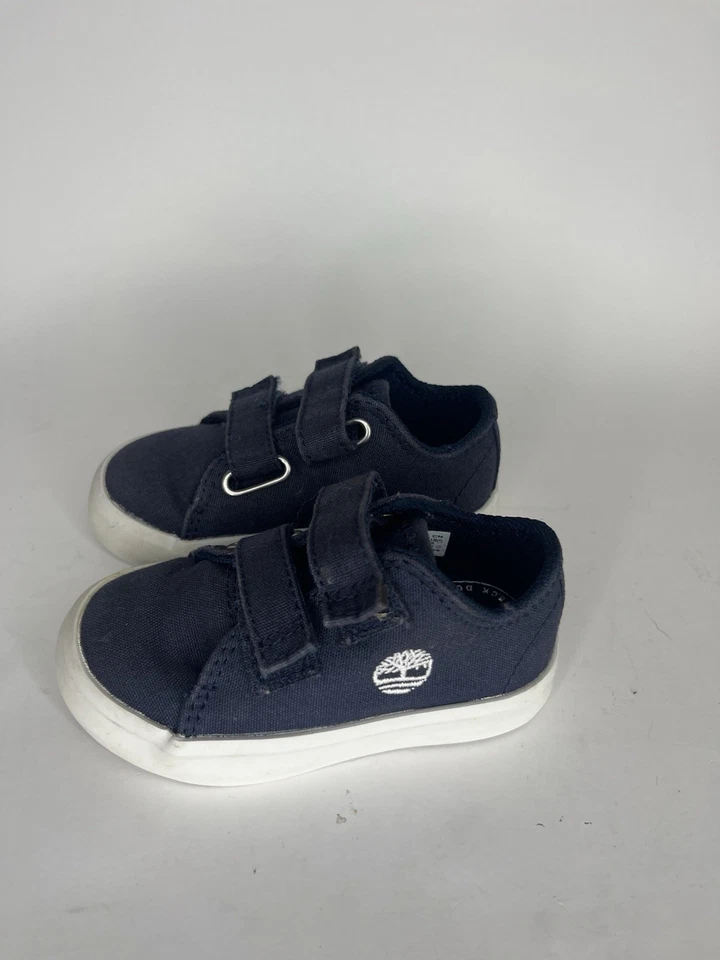 Timberland Zapatos Doble Correa Niños Pequeños Talla 4 Azul  Foto 3 de 4