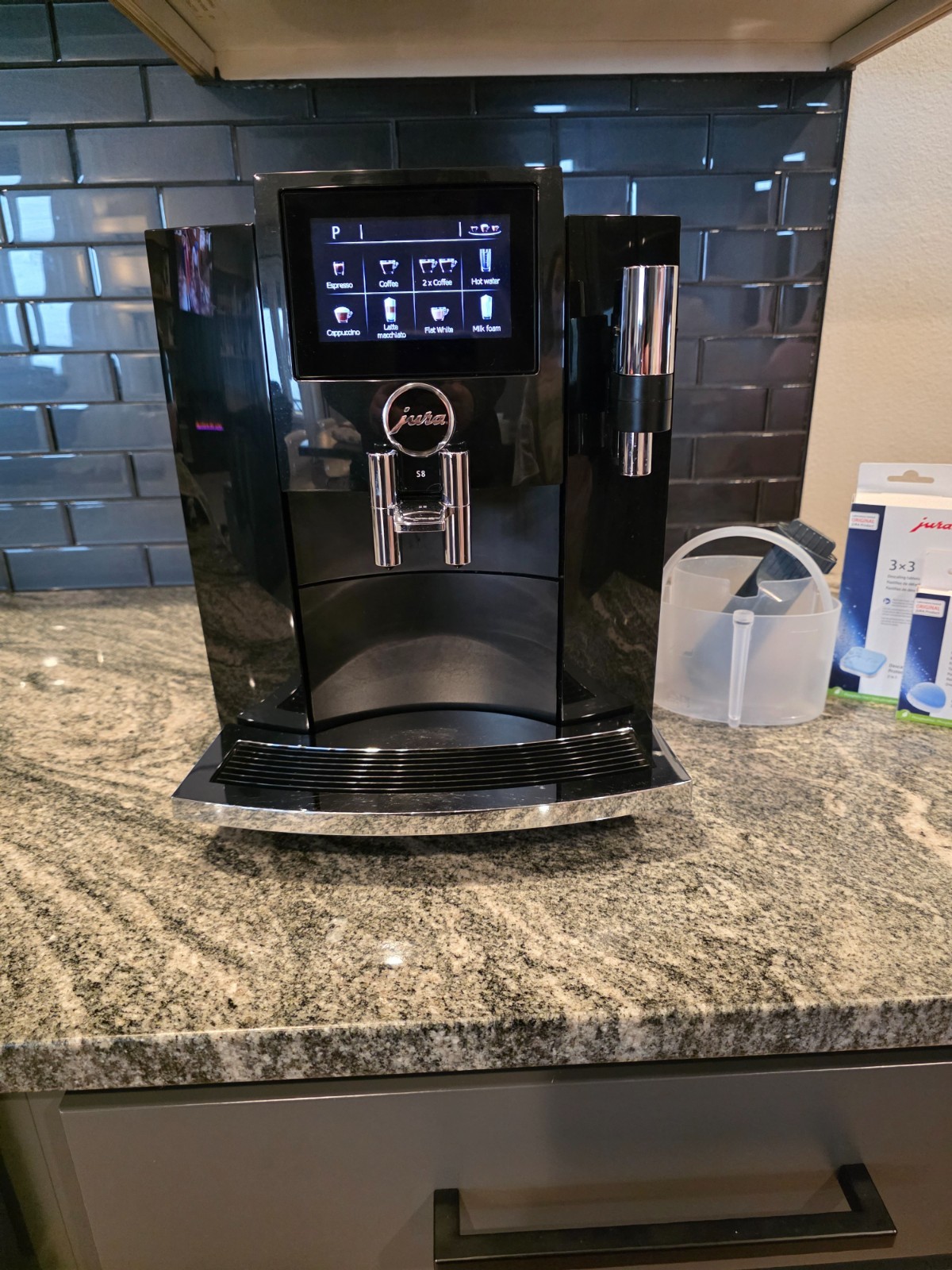 JURA S8 Automatic Coffee and Espresso Machine - Piano Black