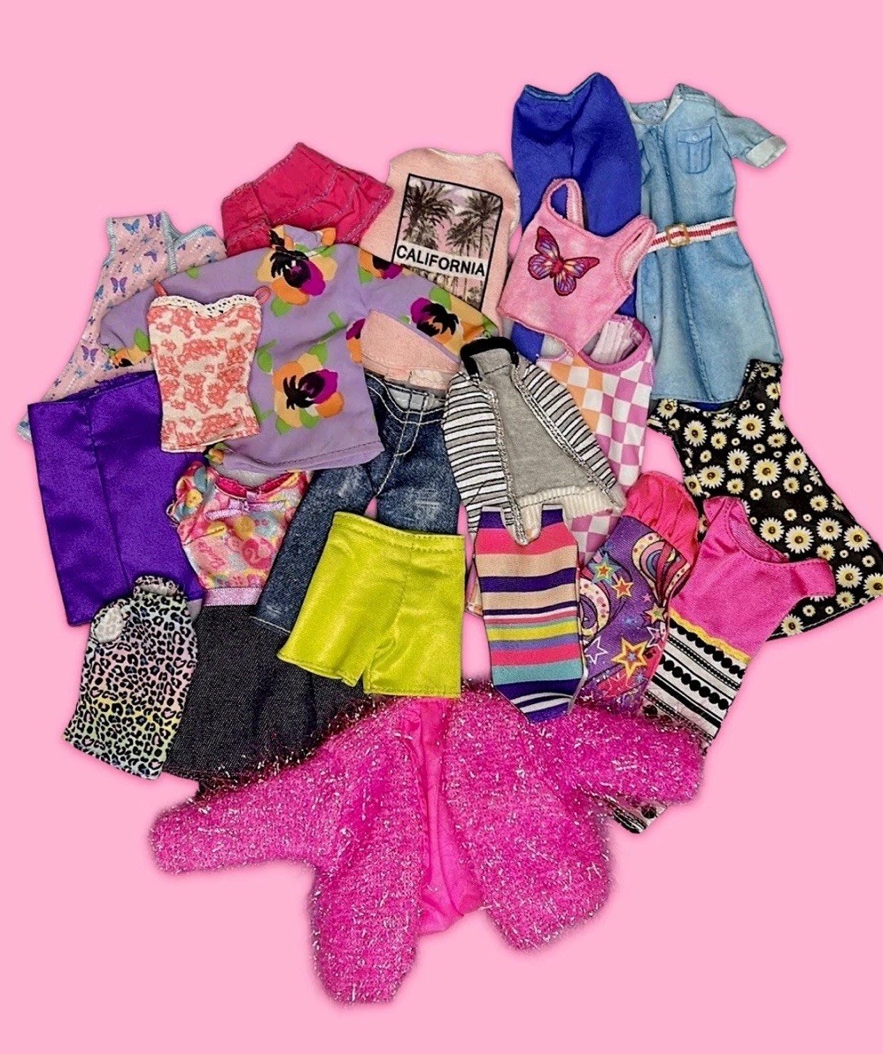 barbie and ken clothing lot with Surprises Included