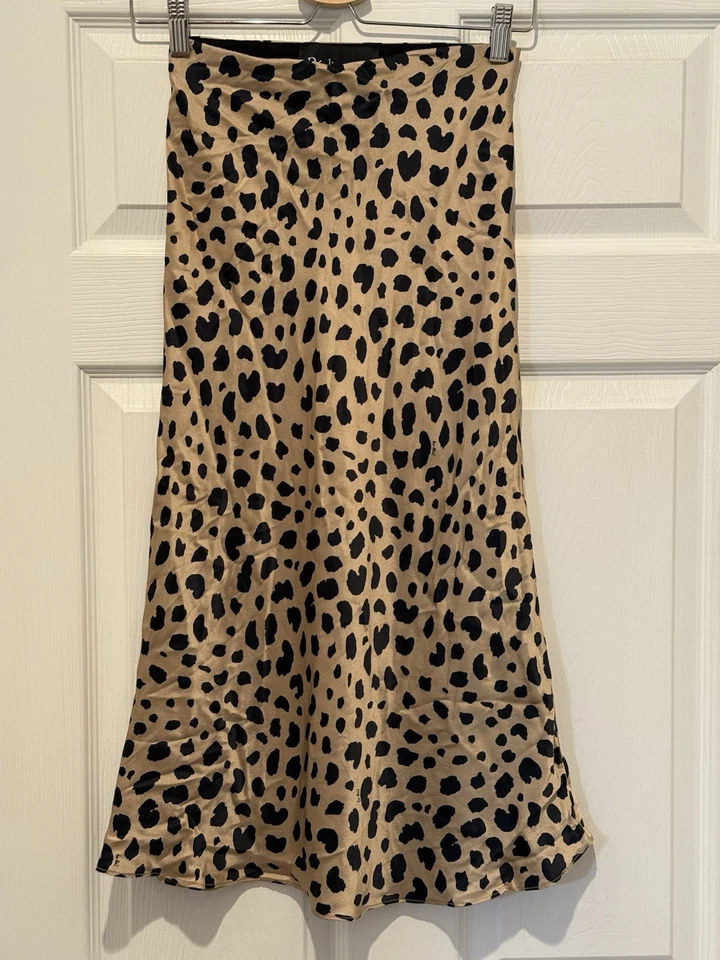 Falda de seda Realisation Par The Naomi en leopardo (Wild Things) talla XS - ENVÍO GRATUITO Foto 3 de 4