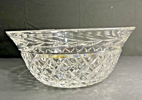 Waterford Glandore 9" Crystal Serving Bowl Vintage *READ*