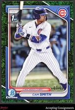 2024 Bowman Chrome Draft Green Grass Refractor Cam Smith 1ST ROOKIE 07/99