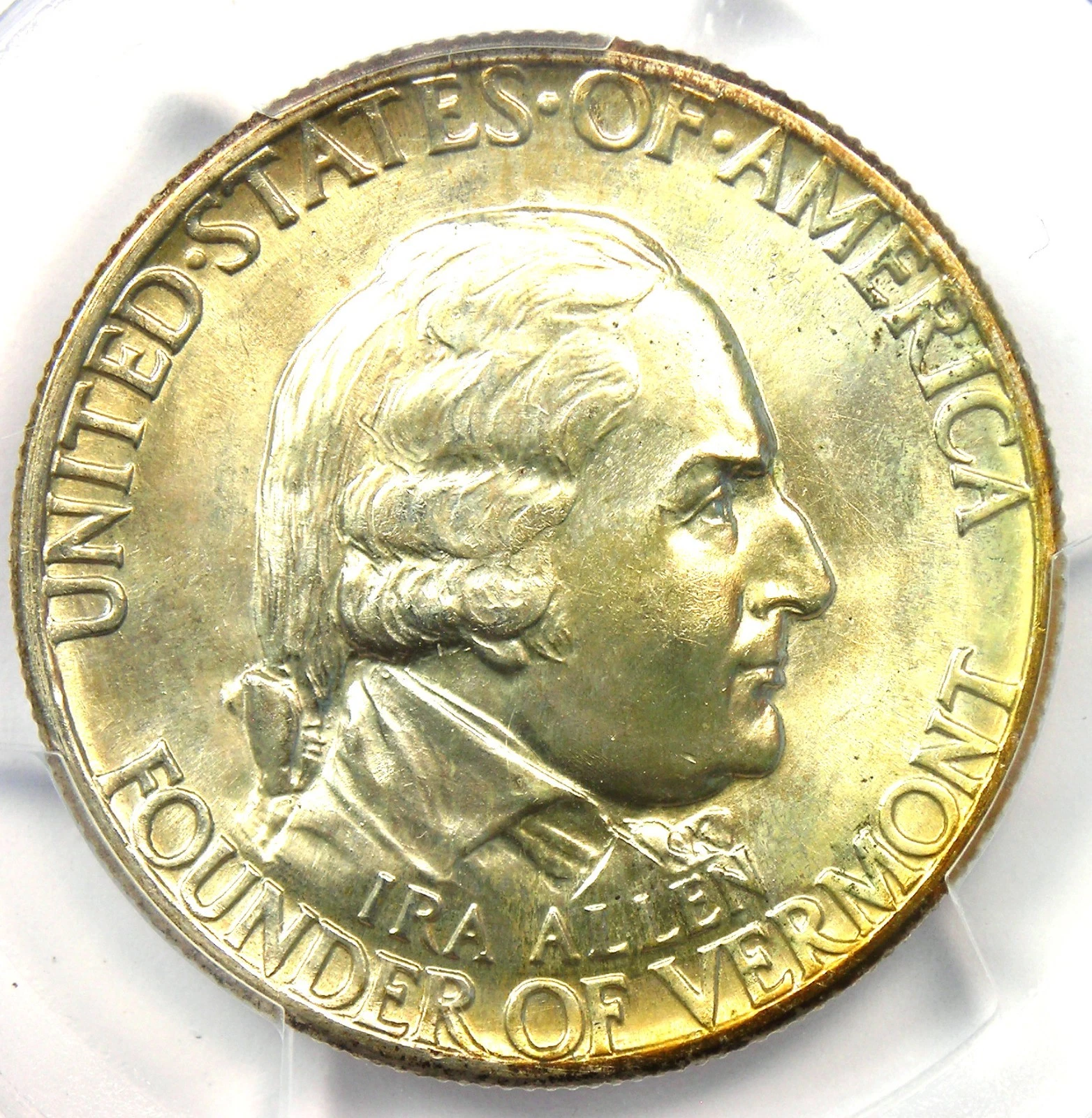 1927 Vermont Half Dollar 50C Coin - PCGS MS67+ Plus Grade - $15,500 PCGS Value