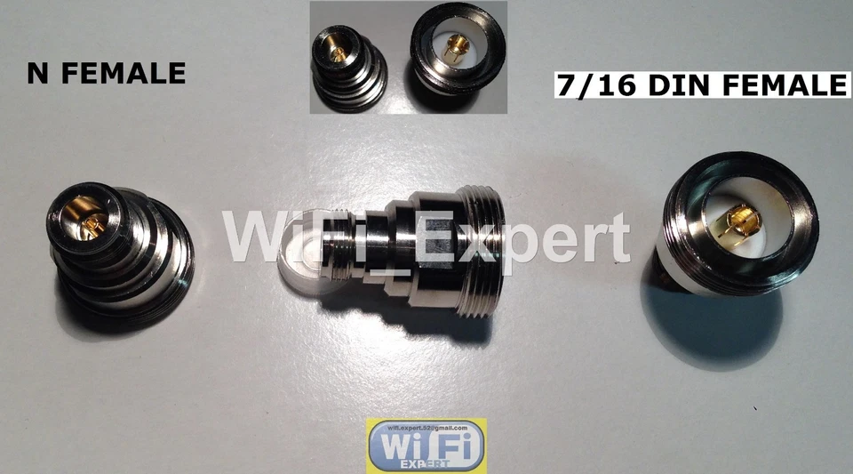 7/16 DIN male/female to Type N male/female 7/16 to 7/16 M/F adapter kit 7pc/set - Image 2 of 4