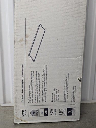 BRAND NEW - Lithonia Lighting 4-ft x 1-ft LED Panel Light - Neutral White, Box - Picture 7 of 7