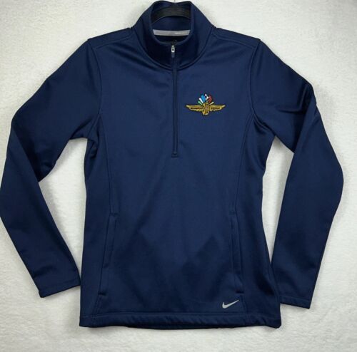 Nike Golf Women’s Therma Fit 1/2 Zip Long Sleeve Pullover Blue Medium NWT
