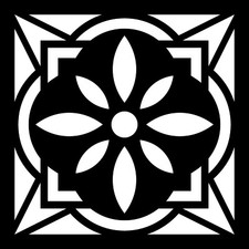 Stencil Tile Cement - 15x15x0.2 CM