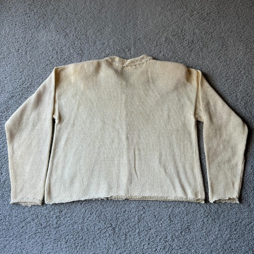 NEW Vintage Jaclyn Smith Sweater Womens Large Ivory Cardigan Beaded Classics Y2K - Picture 6 of 10