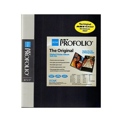 Itoya 8.5 x 11 Art Profolio Storage Display Book, 24 Pages 48 Photos (IA-12-8)