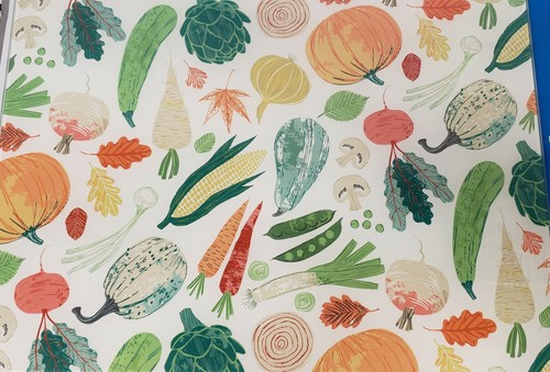 LONG GLASS CUTTING BOARD, 12" x 15", VEGETABLES MEDLEY, VEGGIES by Nantucket - Picture 2 of 12