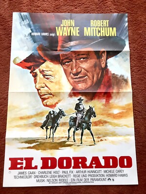 El Dorado Kinoplakat Poster A1, John Wayne, Robert Mitchum, Western, Hawks
