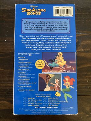 Disney Sing Along Songs Vol. 11: Friend Like Me VHS Tape