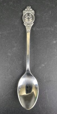Vintage BMF Teelöffel Souvenirlöffel - Sternzeichen Zwillinge - 12 cm - 1960er