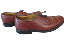 Allen Edmonds Fairgate Men's Size 12 D Brown Leather Cap Toe Dress Shoe