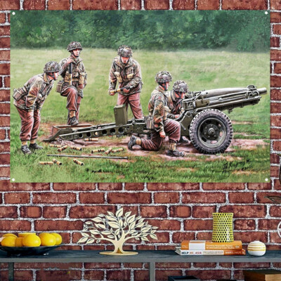 75mm Pack Howitzer M1A1 Poster Hanging Flag Print Art Painting Decor Banner