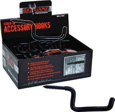 Muddy Screw In Accessory Hook Rubber Coated Steel BH050